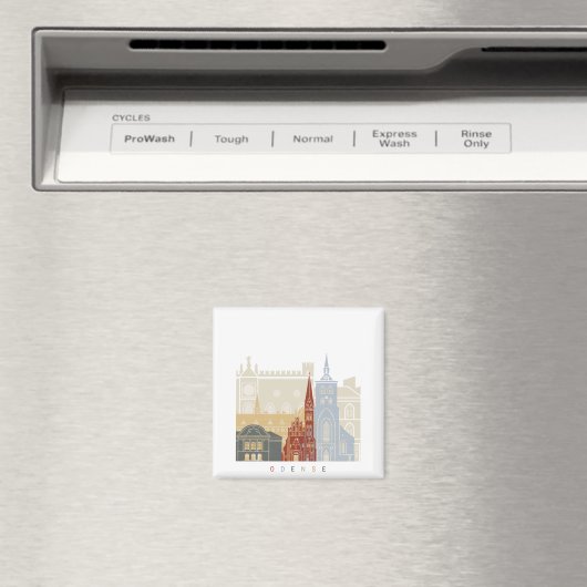 Odenes Skyline-Poster Magnet (In Situ (Geschirrspüler))