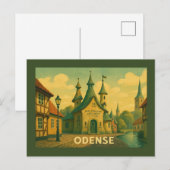 Odense Dänemark Literarisch Postkarte (Vorne/Hinten)