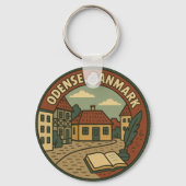 Odense Dänemark Literarisch Schlüsselanhänger (Rückseite)