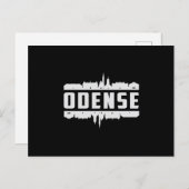 Odense Denmark City Skyline Cityscape Funny Gift Postkarte (Vorne/Hinten)