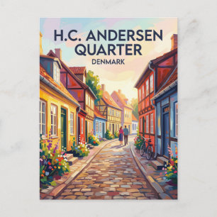Odense H.C. Andersen Viertel Dänemark Postkarte
