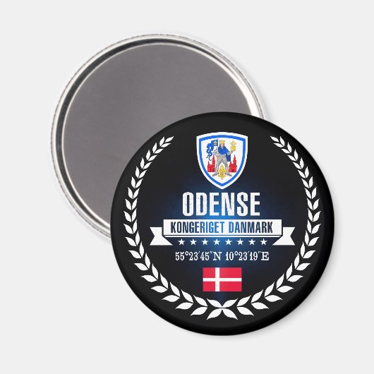 Odense Magnet (Vorderseite/Rückseite)