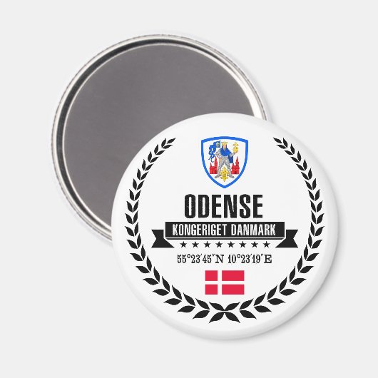 Odense Magnet (Vorderseite/Rückseite)