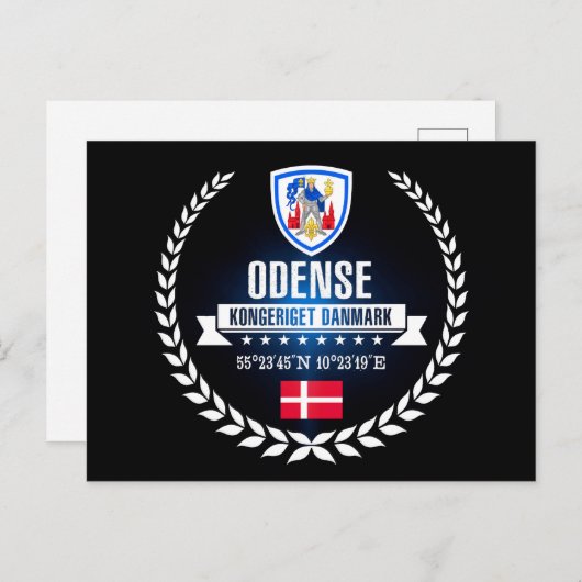 Odense Postkarte (Vorne/Hinten)