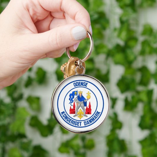 Odense Round Emblem Schlüsselanhänger (Hand)