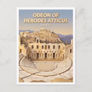 Odeon des Herodes Atticus Athen Griechenland Postkarte