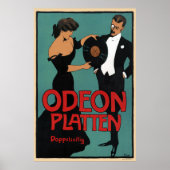 Odeon Platten Vintage Poster 1900 (Vorne)