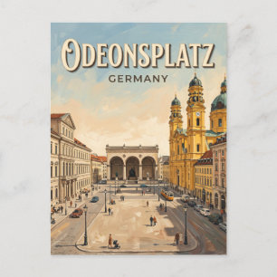 Odeonsplatz München Deutschland Postkarte