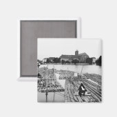 Oder Breslau Polen, c.1910 Magnet (Vorderseite/Rückseite)