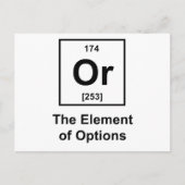 Oder das Element Optionen Postkarte (Vorderseite)