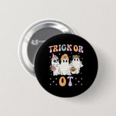 Oder ein Arbeitstherapeut Halloween Gho Button (Vorne & Hinten)