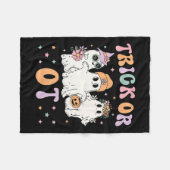 Oder ein Arbeitstherapeut Halloween Gho Fleecedecke (Vorderseite (Horizontal))