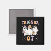 Oder ein Arbeitstherapeut Halloween Gho Magnet (Vorderseite/Rückseite)