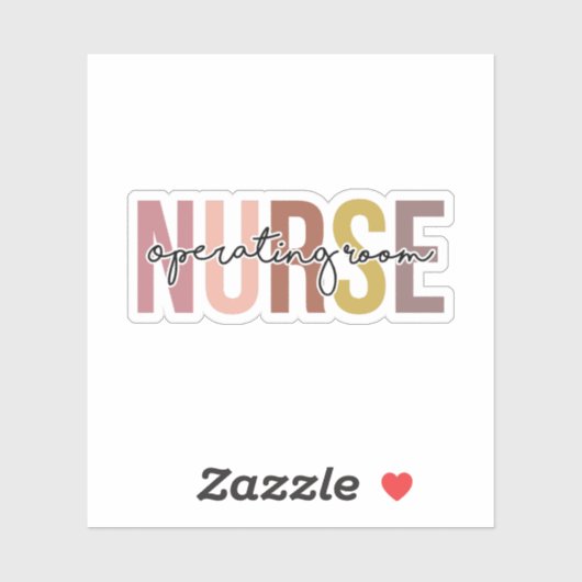 ODER Geschenk für Krankenpflege im Operationssaal Aufkleber (Blatt)