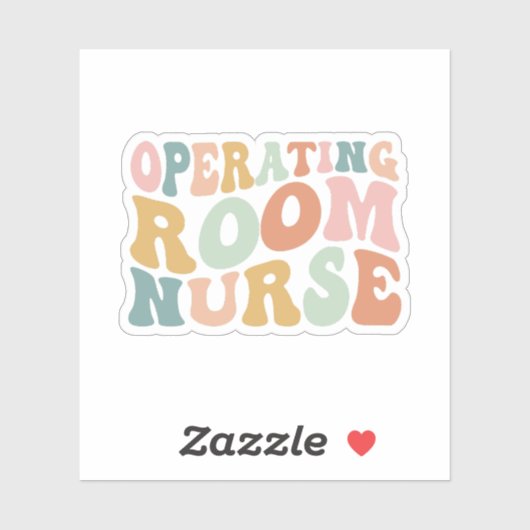 ODER Geschenk für Krankenpflege im Operationssaal Aufkleber (Blatt)