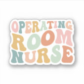 ODER Geschenk für Krankenpflege im Operationssaal Aufkleber (Vorderseite)