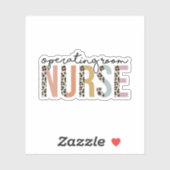 ODER Geschenk für Krankenpflege im Operationssaal Aufkleber (Blatt)