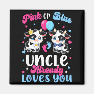 Oder Hemd Rosa Blau Onkel Liebt Kuh Magnet