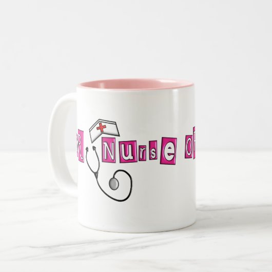 ODER Krankenschwester-Geschenke Zweifarbige Tasse (Vorderseite Links)