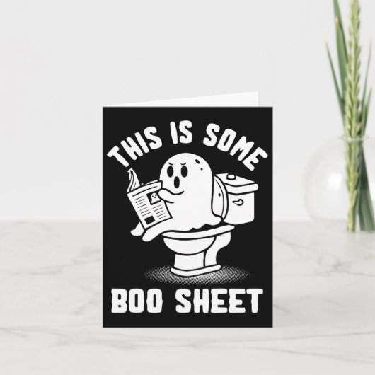 Oder Leckerei Spooky Ghost, das ist ein Boo-Sheet  Karte (Vorderseite)
