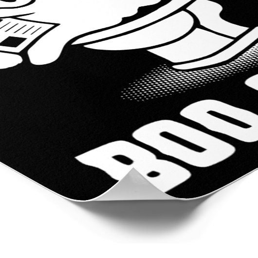 Oder Leckerei Spooky Ghost, das ist ein Boo-Sheet Poster (Ecke)