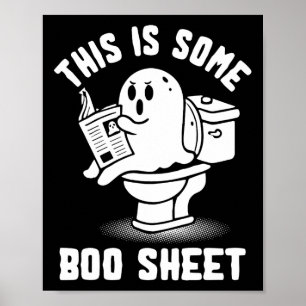 Oder Leckerei Spooky Ghost, das ist ein Boo-Sheet Poster