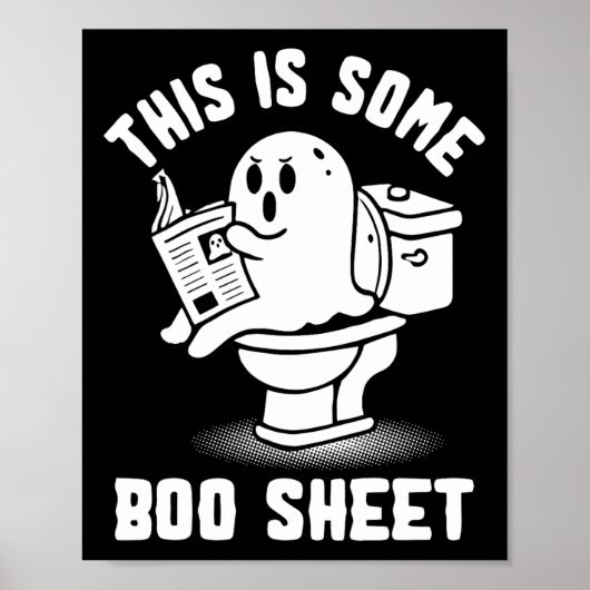 Oder Leckerei Spooky Ghost, das ist ein Boo-Sheet Poster (Vorne)