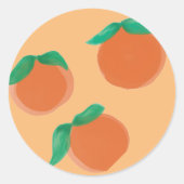 oder Lehre Runder Aufkleber (Vorderseite)