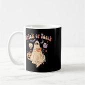 Oder lehren Groovy Lehrer Halloween Retro Floral G Kaffeetasse (Links)