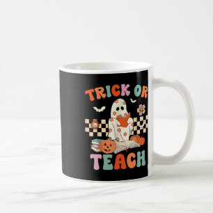 Oder lehren Groovy Lehrer Halloween Retro Floral G Kaffeetasse
