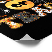 Oder lehren Groovy Lehrer Halloween Retro Floral G Poster (Ecke)