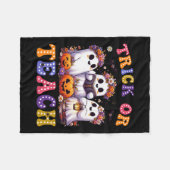 Oder lehrt Halloween Ghost Pumpkin Spooky Teacher Fleecedecke (Vorderseite (Horizontal))
