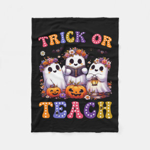 Oder lehrt Halloween Ghost Pumpkin Spooky Teacher Fleecedecke