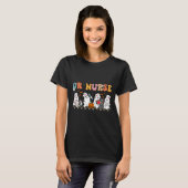 Oder Nurse Spooky Ghost Halloween Niedliche Pflege T-Shirt (Vorne ganz)