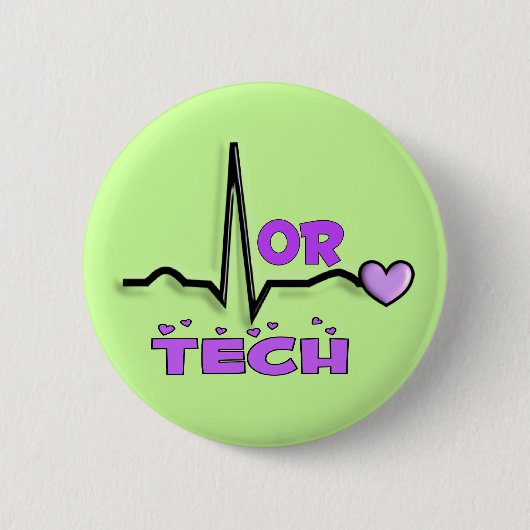ODER TECHNOLOGIE Geschenke--QRS Entwurf Button (Vorderseite)