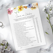 oder unter | Boho Brautparty Game Card Einladung