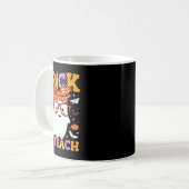 Oder unterrichten Lehrer glücklich Halloween-Geist Kaffeetasse (Vorderseite Links)