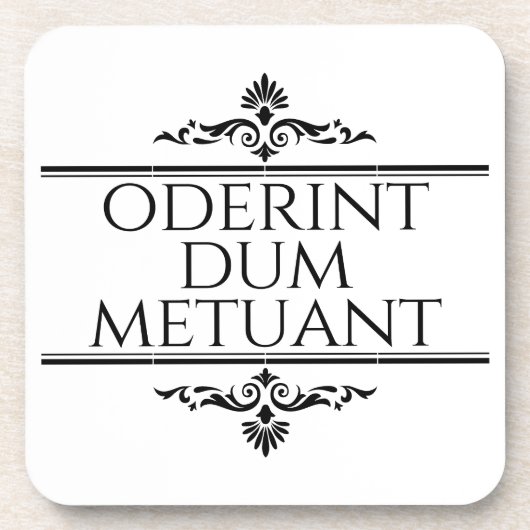 Oderint Dum Metuant Getränkeuntersetzer (Vorderseite)