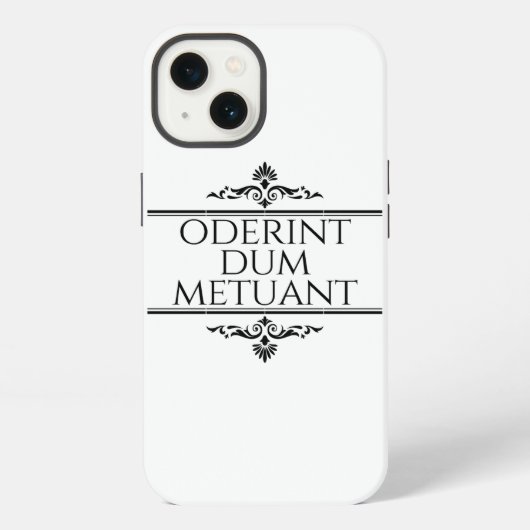 Oderint Dum Metuant iPhone Hülle (Rückseite)