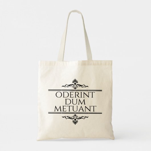 Oderint Dum Metuant Tragetasche (Rückseite)