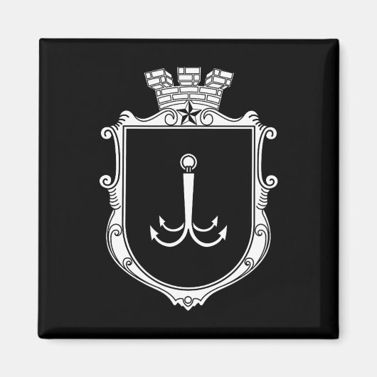 Odesa Odessa Wappen Ukraine Flagge Ukr Magnet (Vorne)