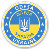 Odesa Ukraine Aufkleber (Vorderseite)