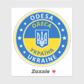 Odesa Ukraine Aufkleber (Blatt)