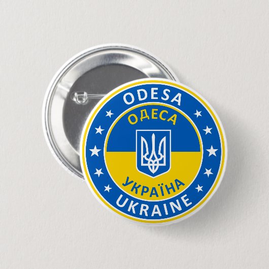 Odesa Ukraine Button (Vorne & Hinten)