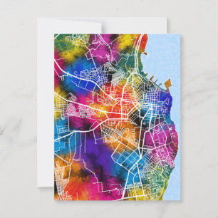 Odesa Ukraine Stadtplan Postkarte
