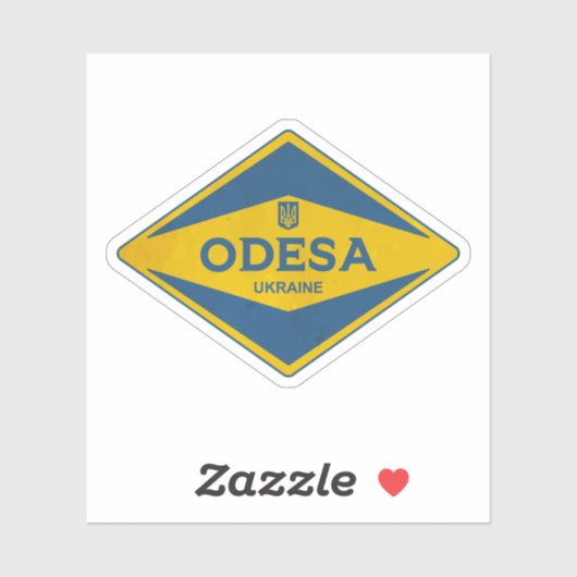 Odesa Ukraine Vintag Aufkleber (Blatt)