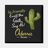 Odessa Cactus Funny Retro Magnet (Vorne)