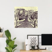 Odessa Erinnerungen Kunstposter Poster (Heimbüro)