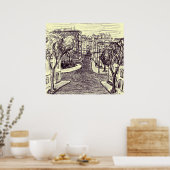 Odessa Erinnerungen Kunstposter Poster (Küche)