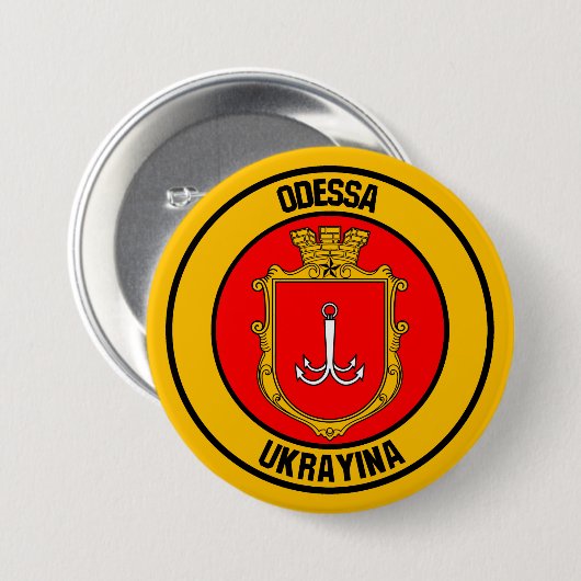 Odessa Round Emblem Button (Vorne & Hinten)